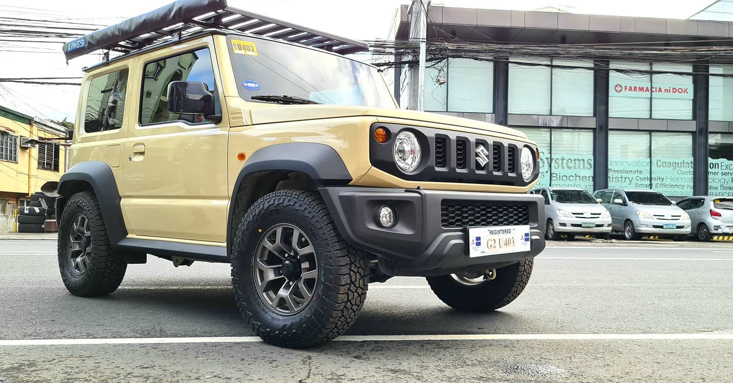 suzuki jimny thay lốp 235/75R15 falken wildpeak at3w nhật bản