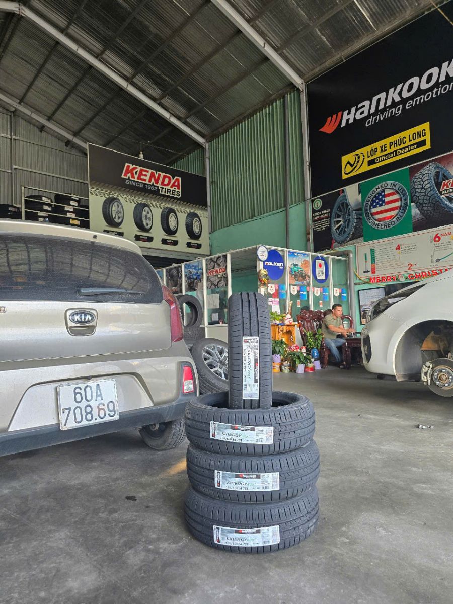 thay lốp 165/60R14 hankook cho xe kia morning