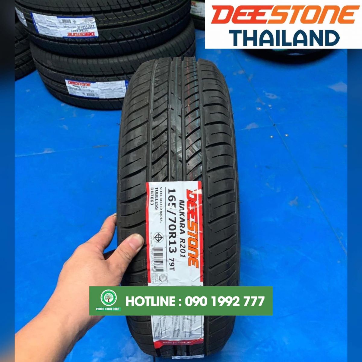 LỐP DEESTONE 165/70R13 NHẬP KHẨU THÁI LAN