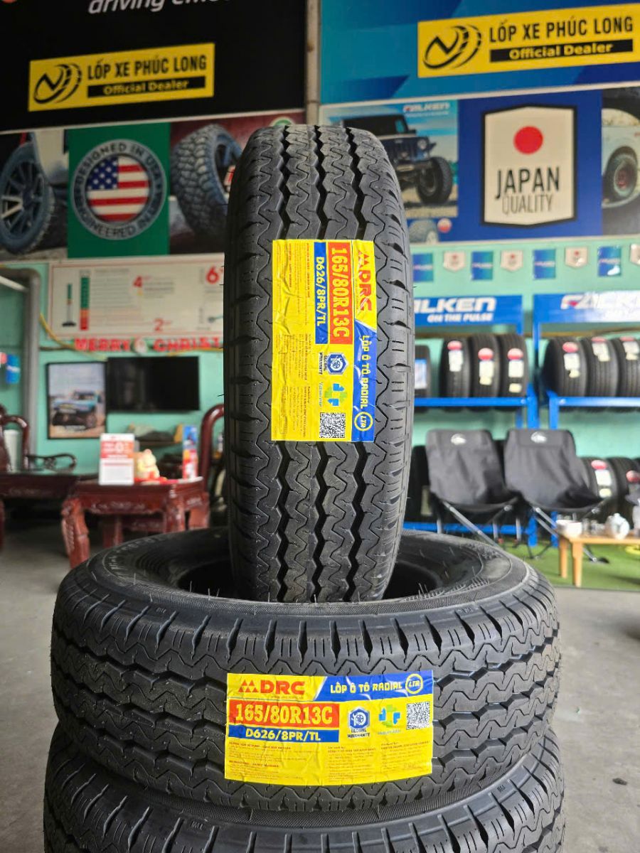 giá bán lốp 165/80R13C drc d626 cho xe suzuki carry pro