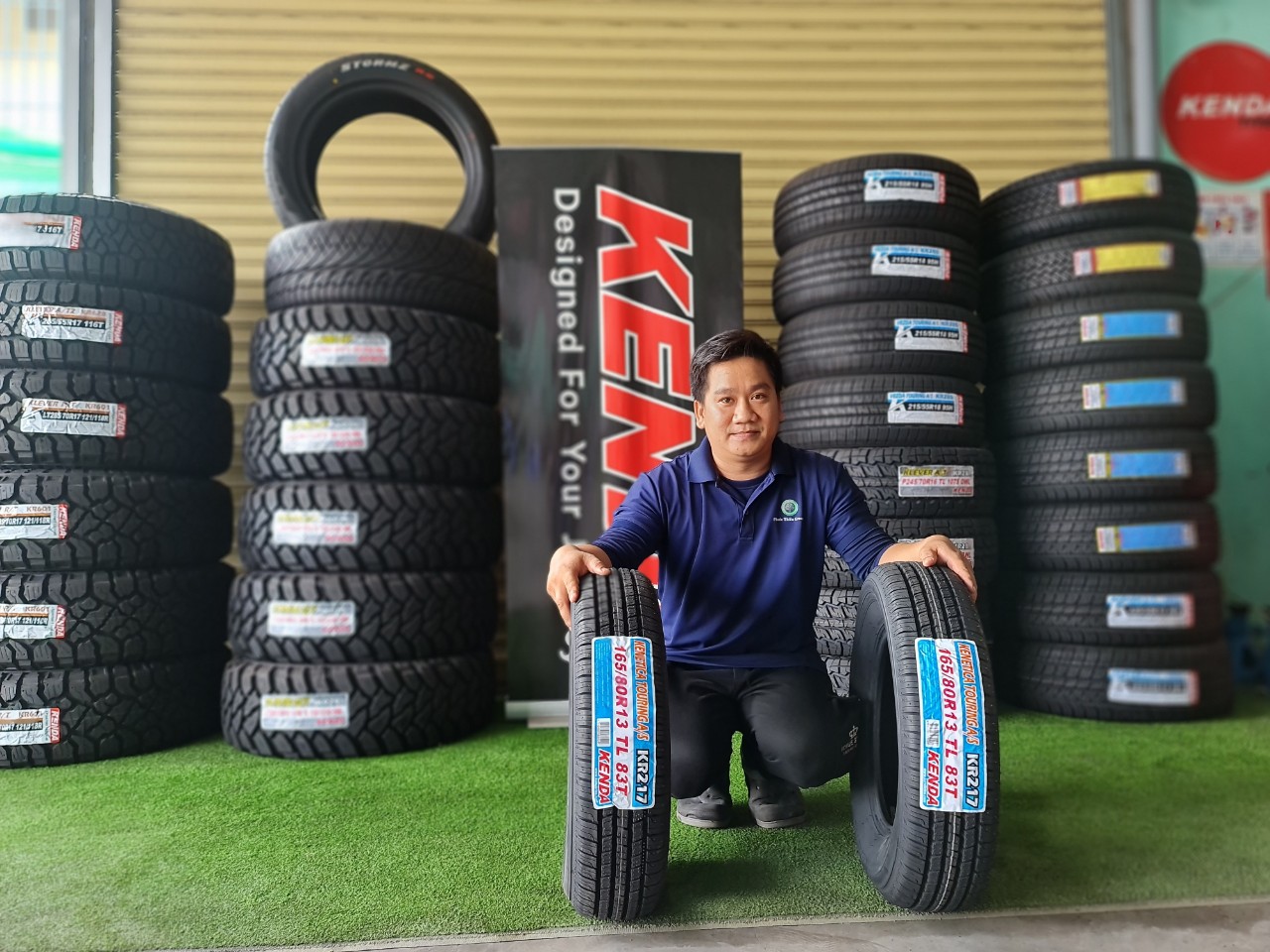 lốp ô tô 165/80R13 kenda touring kr217 cho xe suzuki carry pro