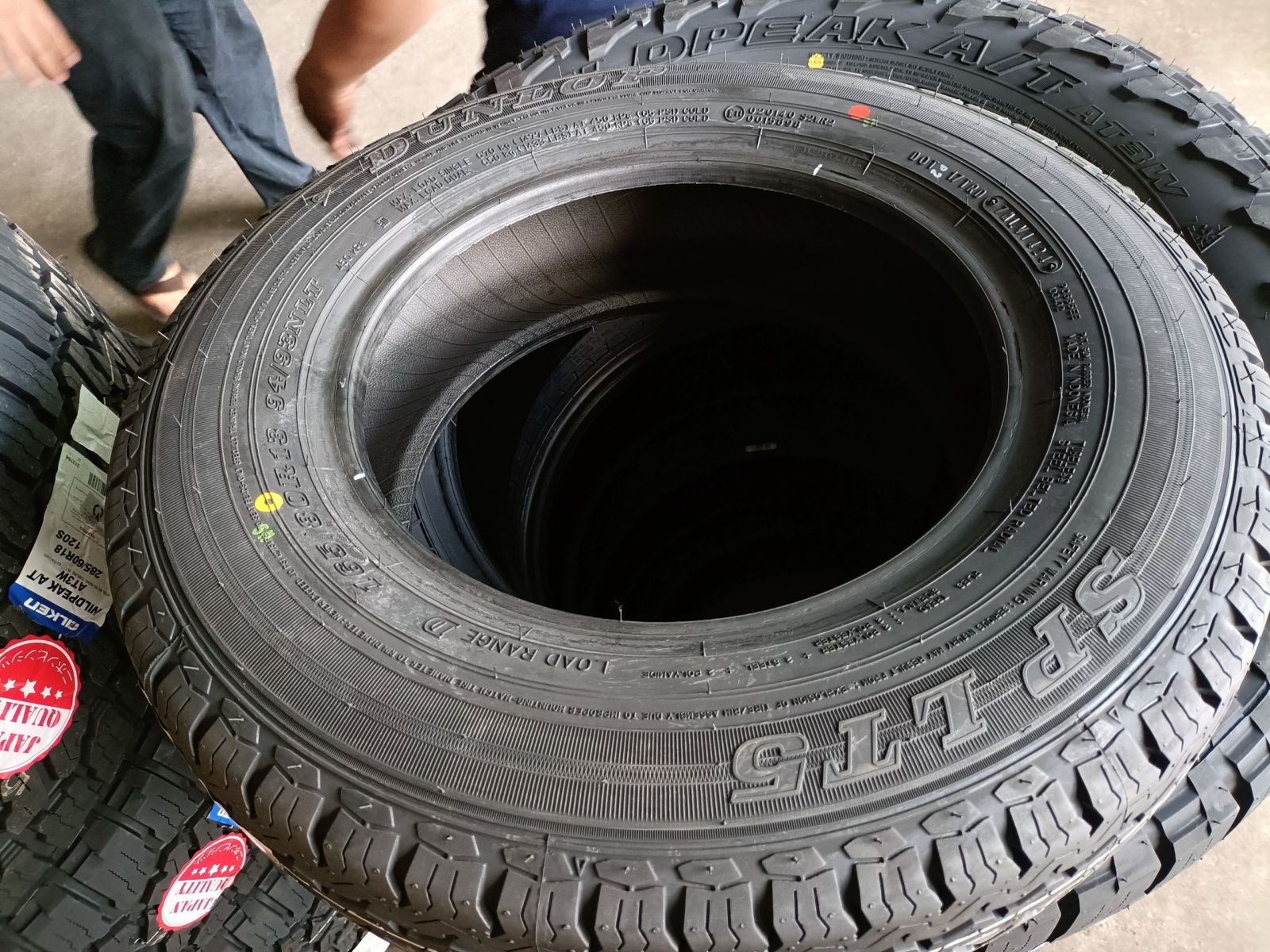 lốp ô to o165/80R13 dunlop splt5 