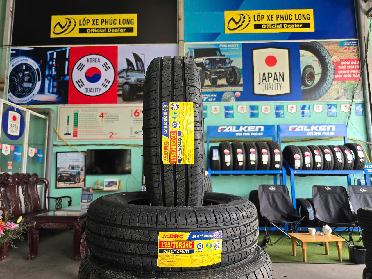 lốp xe tải nhẹ 175/70R14C drc d628