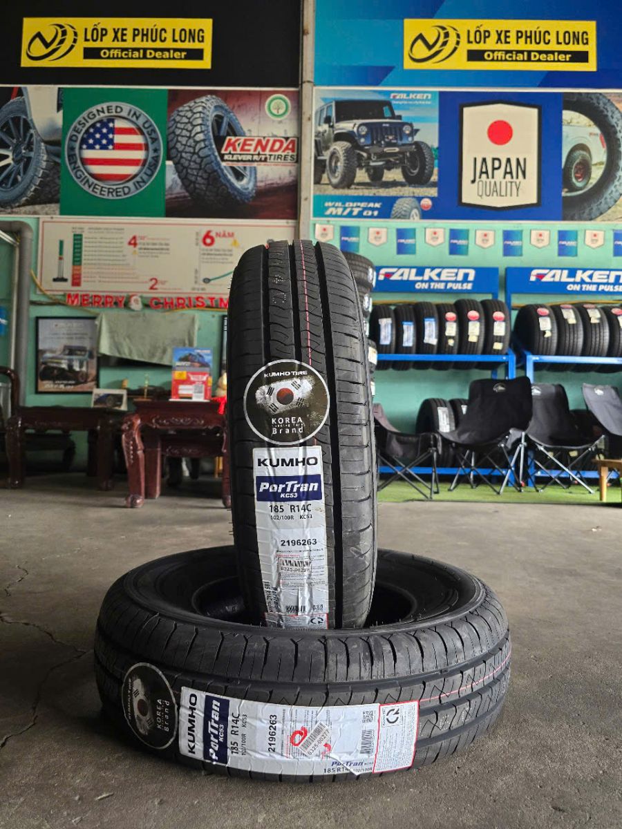 lốp ô tô 185R14C kumho portran kc53