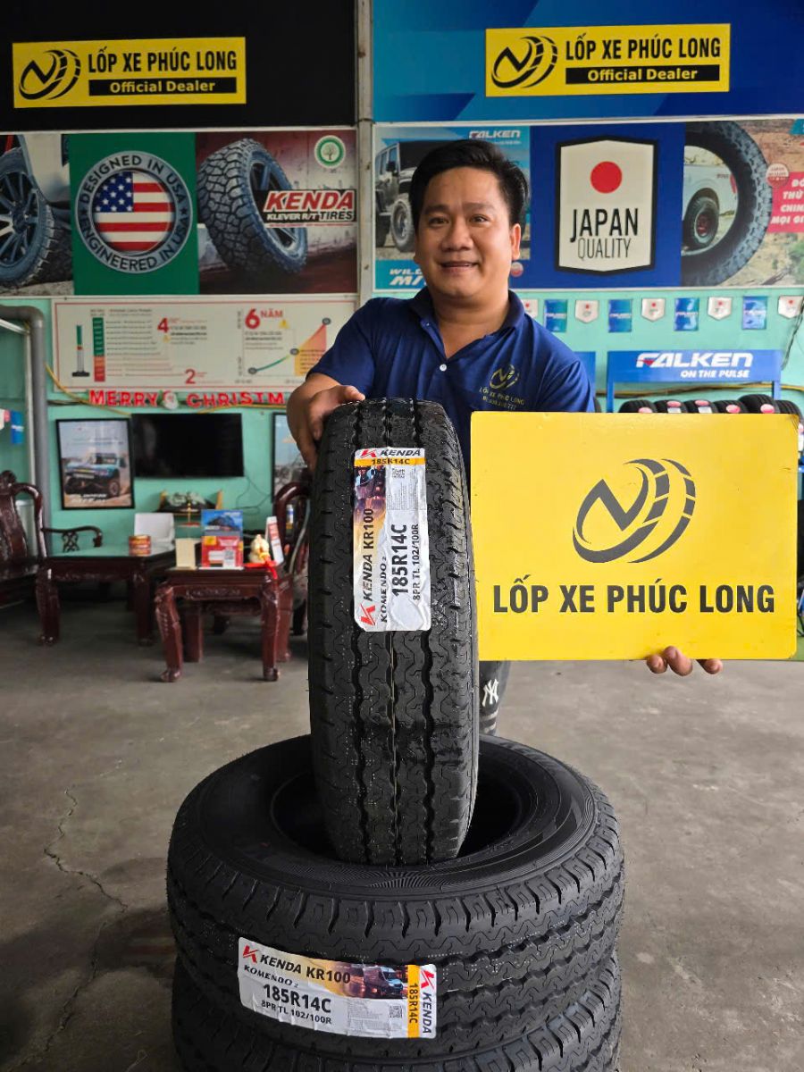 lốp ô tô 185R14C kenda komendo2 kr100