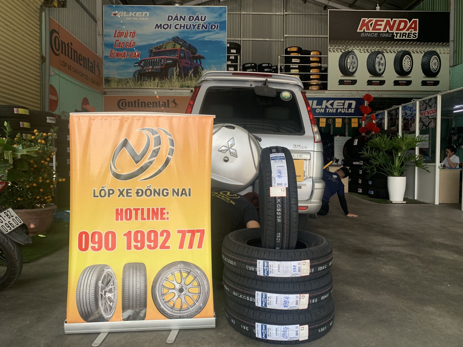 lốp ô tô 185R14C kumho portran kc53