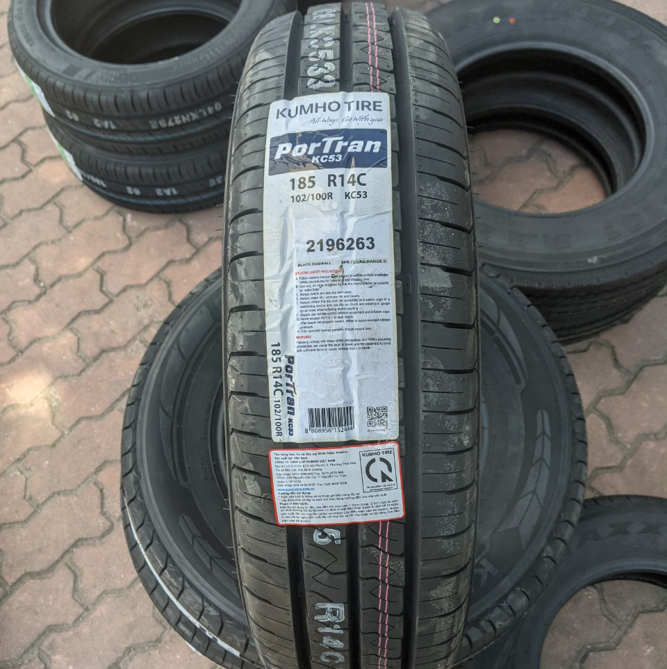 lốp 185R14C kumho portran kc55