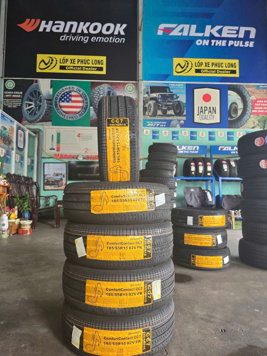 lốp ô tô 185/55R15 continental cc7 đức