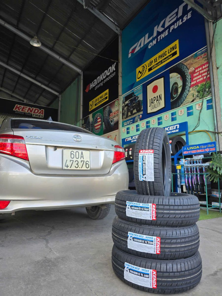 lốp kenda 185/60R15 kr203 dành cho xe toyota vios