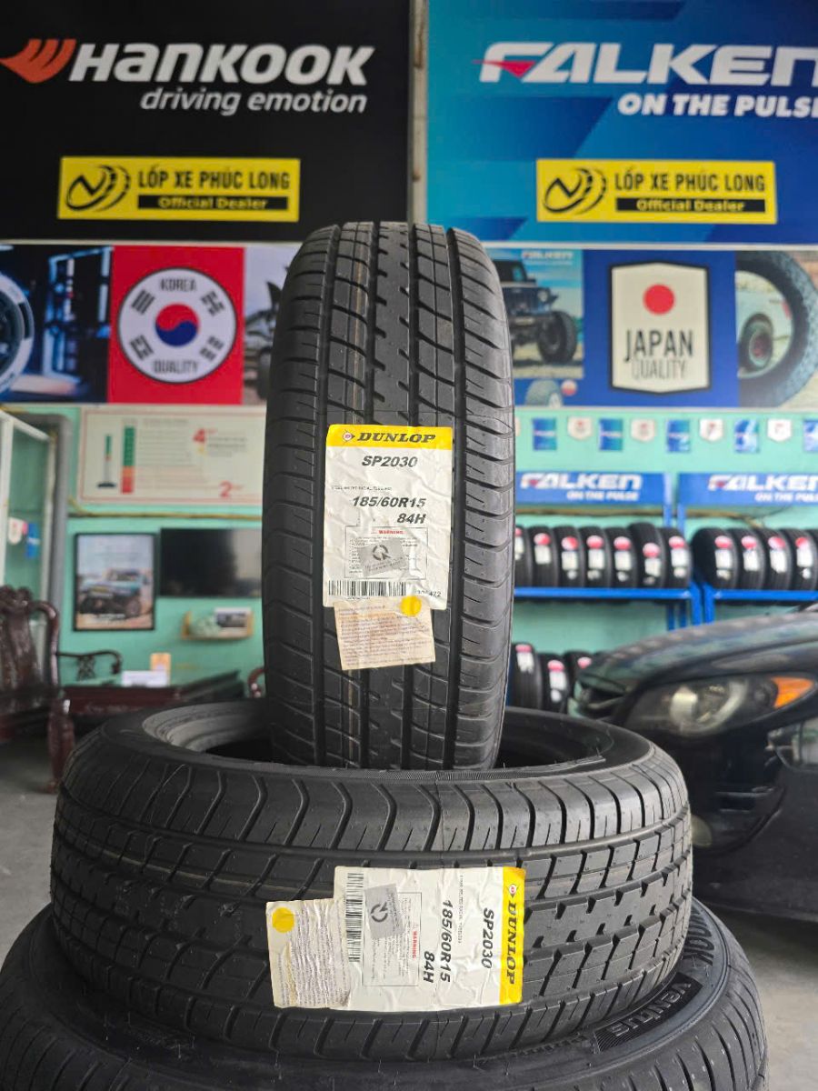 lốp 185/60R15 dunlop sp2030 toyota vios