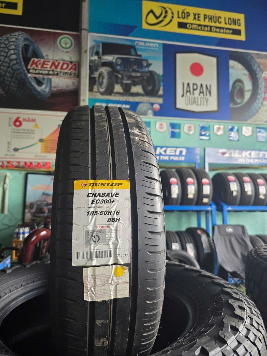lốp ô tô 185/60R16 dunlop ec3000 dành cho xe mazda 2