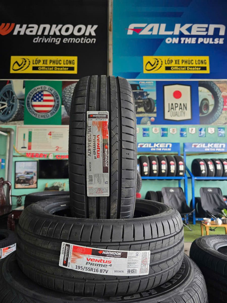 lốp hankook ventus prime4 195/55R16 cho hyundai accent