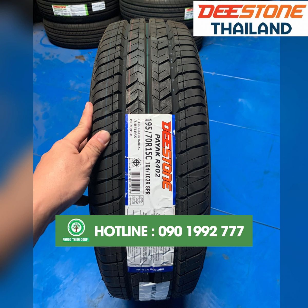 lốp 195/70R15C deestone nhập khẩu thái lan