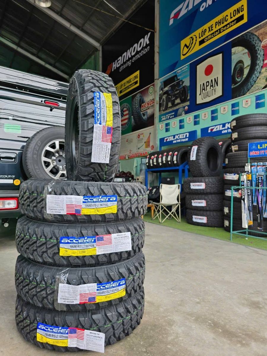 lốp địa hình 195/80R15 accelera cho suzuki jimnny vitara