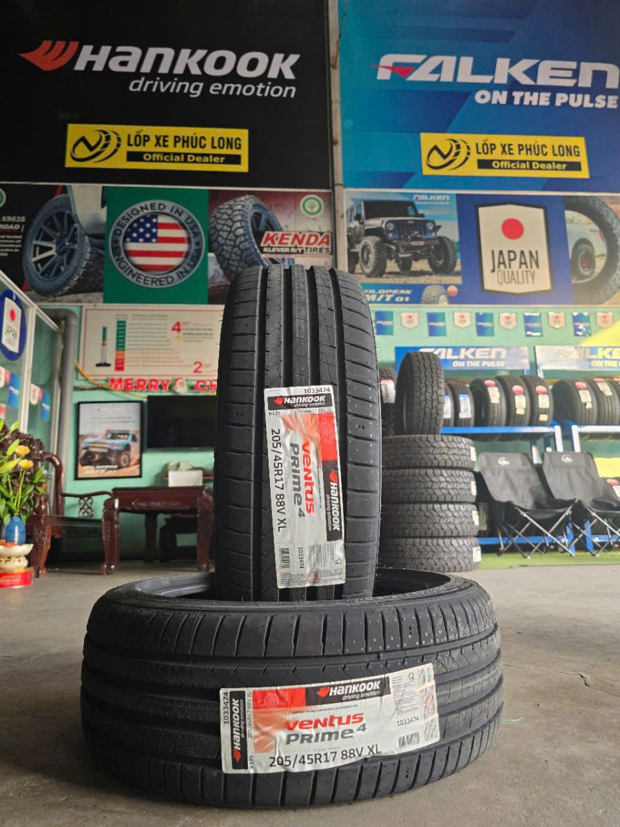lốp 205/45R17 hankook ventus prime4 hàn quốc