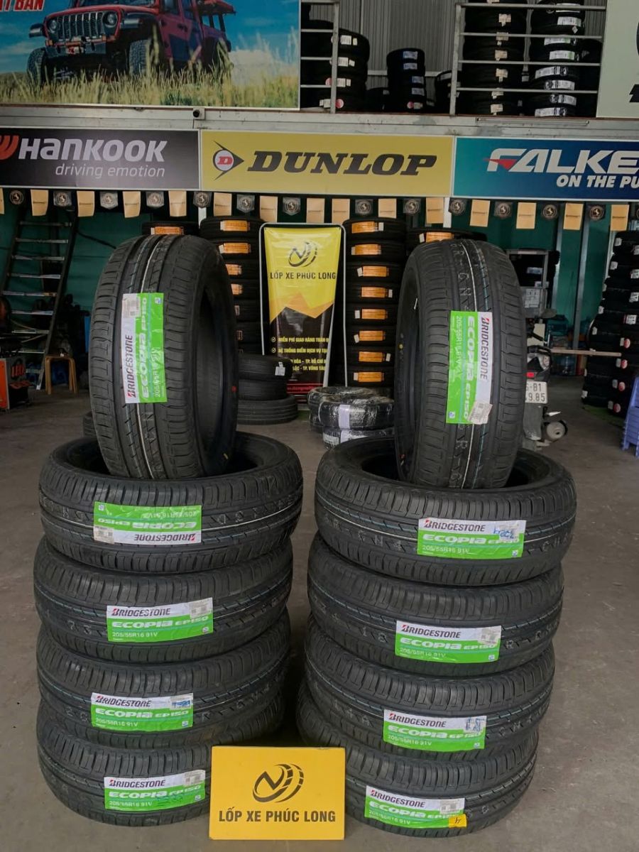 lốp 205/55R16 bridgestone ecopia ep15 theo xe mitsubishi xpander