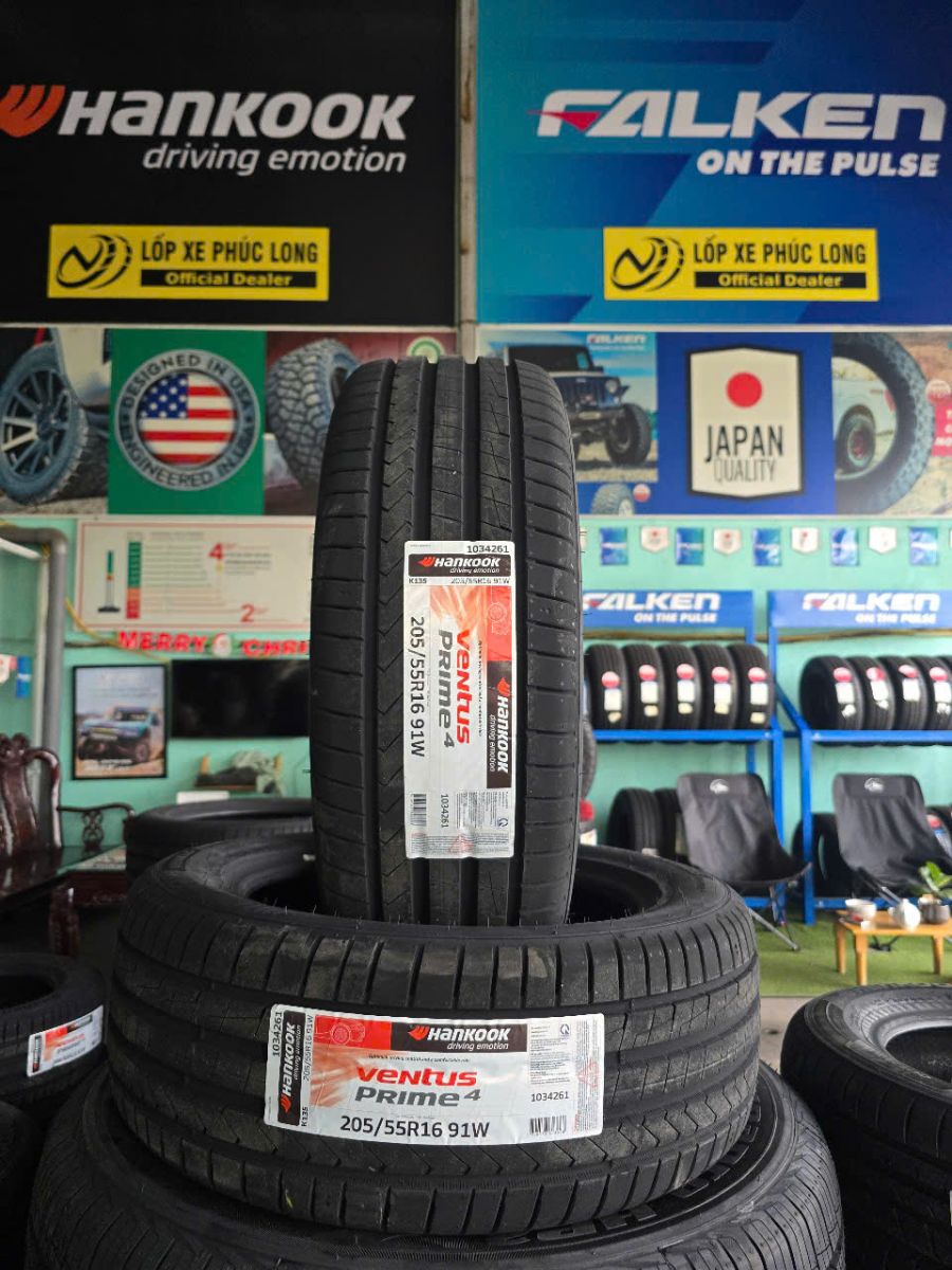 lốp hankook prime4 k135 205/55R16 hàn quốc