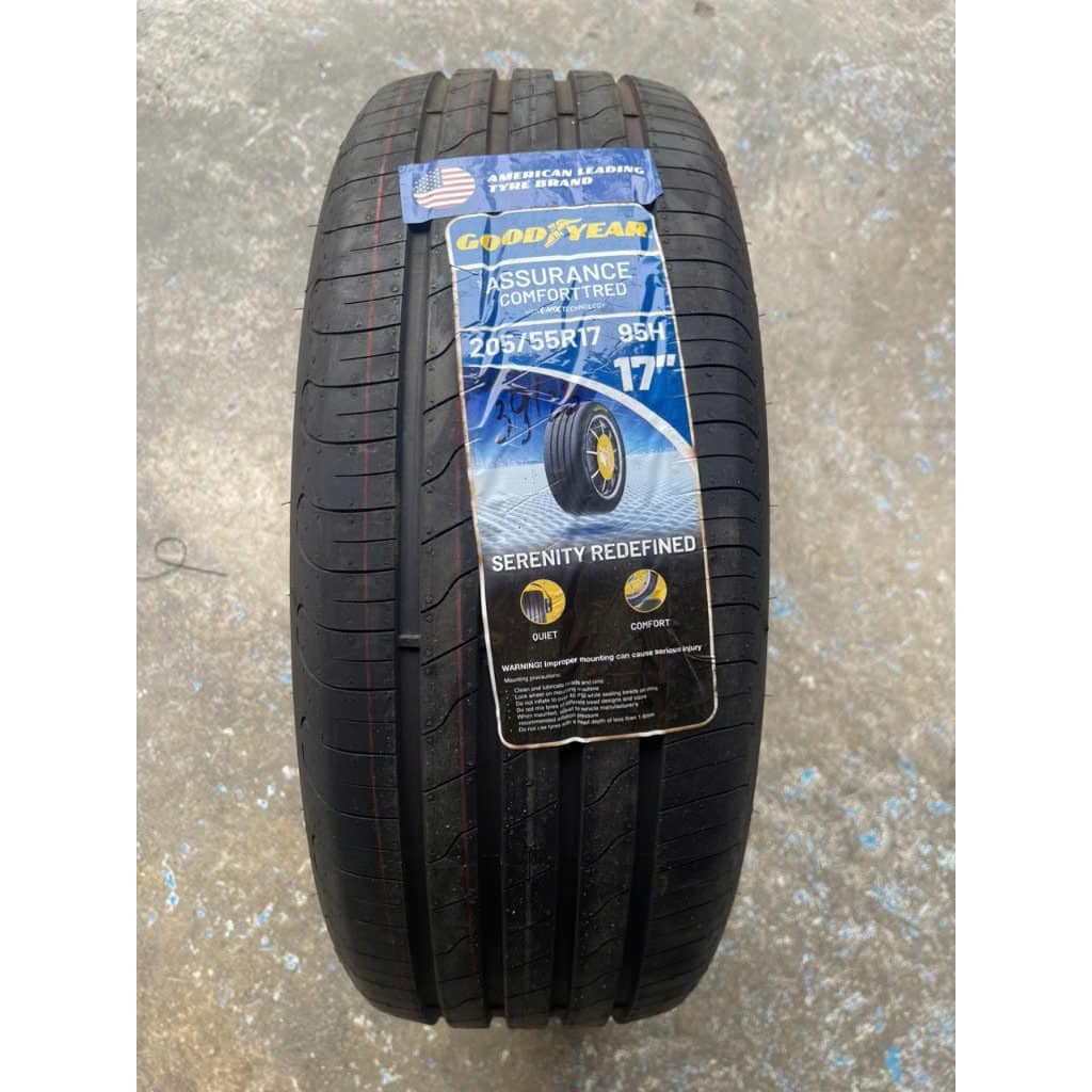 lốp ô tô 205/55R17 goodyear assurance comfordtrd cho xe điện vinfast vf5