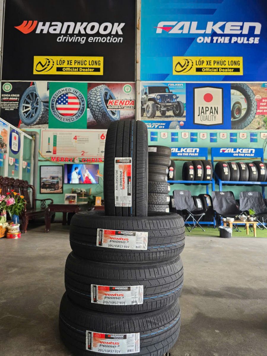 lốp ô tô 205/55R17 hankook ventus prime4
