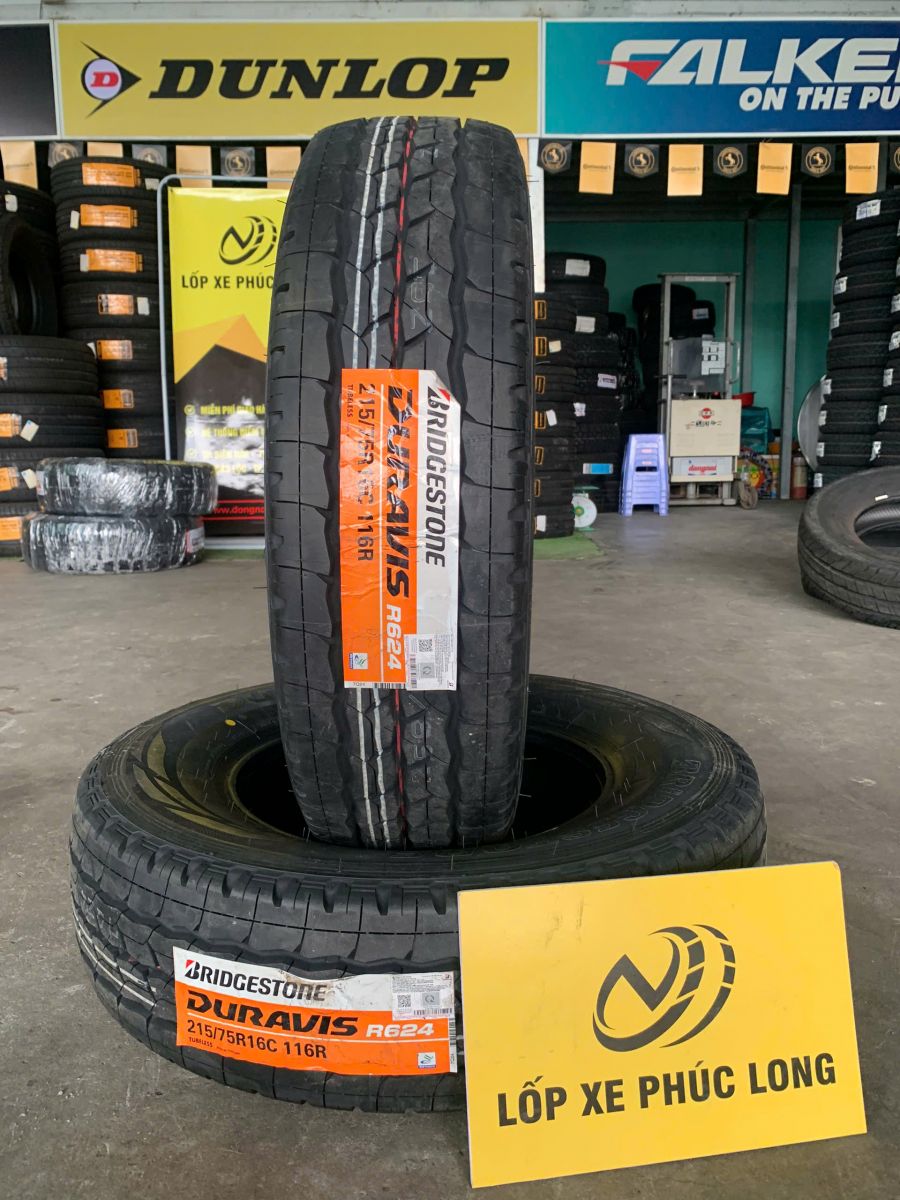 lốp 215/75R16C bridgestone duravis r624 thái lan 