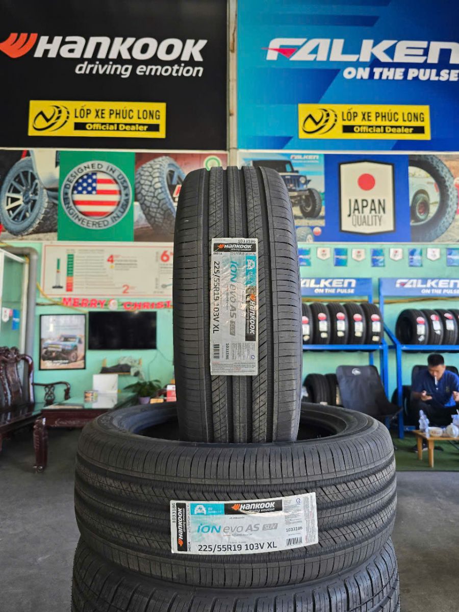 lốp 225/55R19 hankook ion ev cho xe vinfast vf8 eco