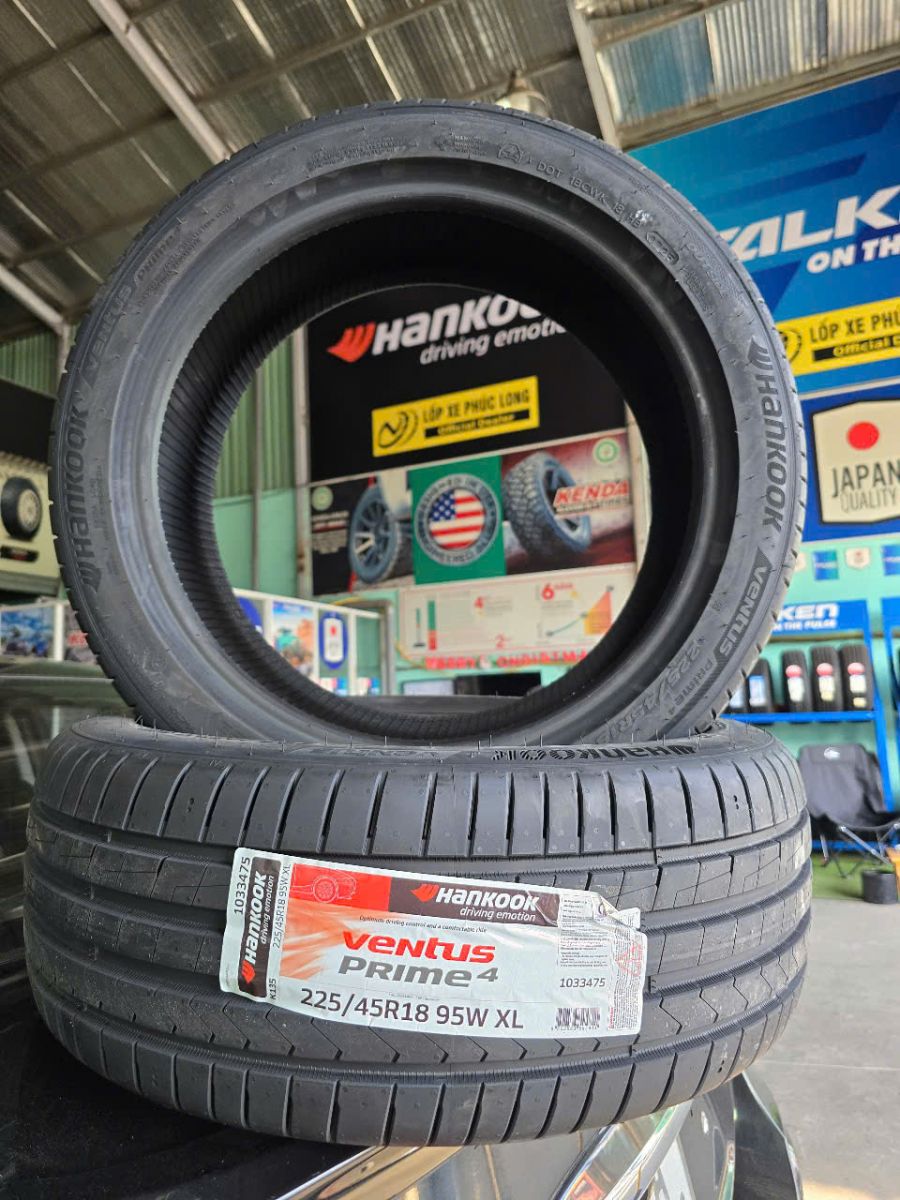 giá bán lốp 225/45R18 hankook ventus prime4 hàn quốc