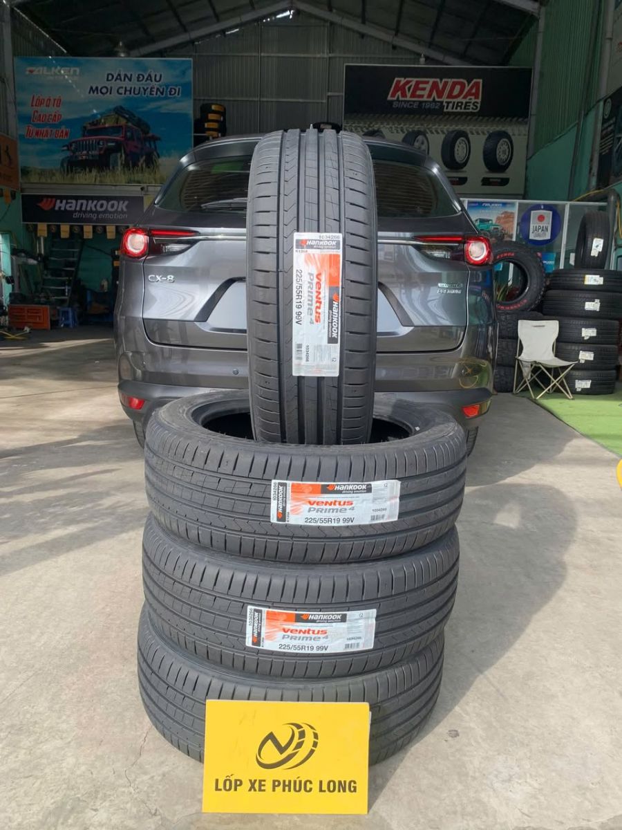 lốp ô tô 225/55R19 hankook ventus prime4 hàn quốc