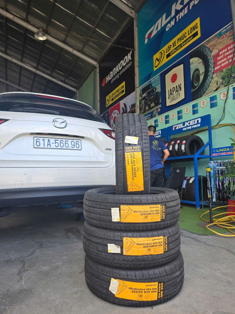 lốp 225/55R19 continental uc6 mazda cx5