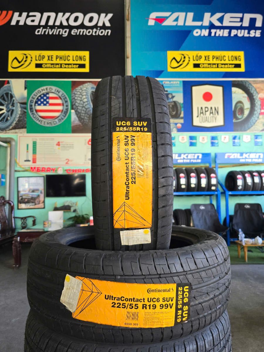 lốp ô tô 225/55R19 continental ultracontact uc6