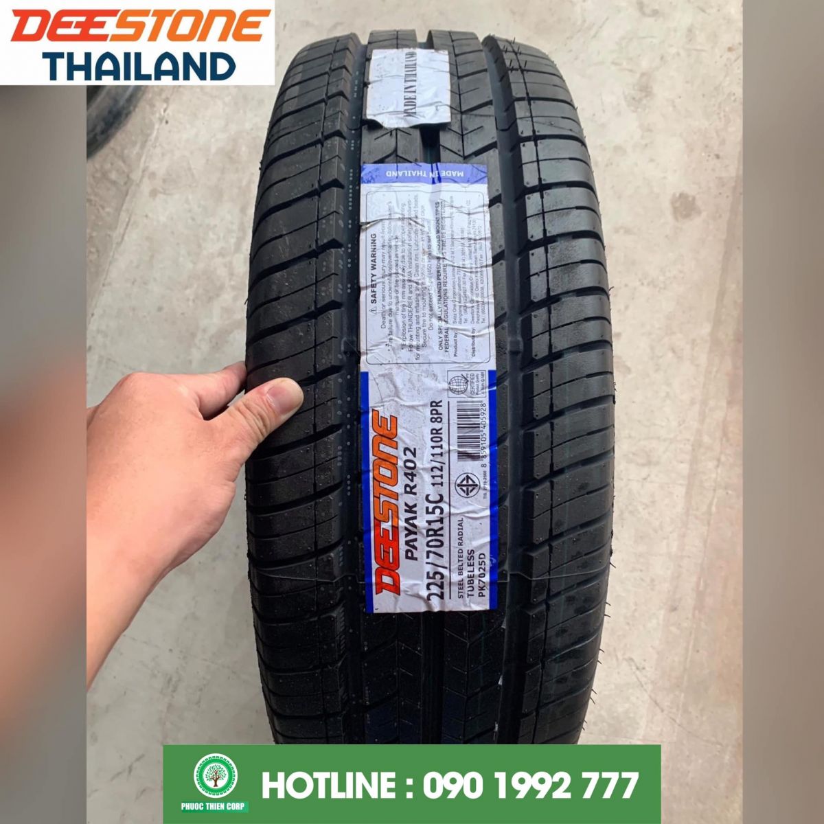 deestone 225/70R15C nhập thái lan