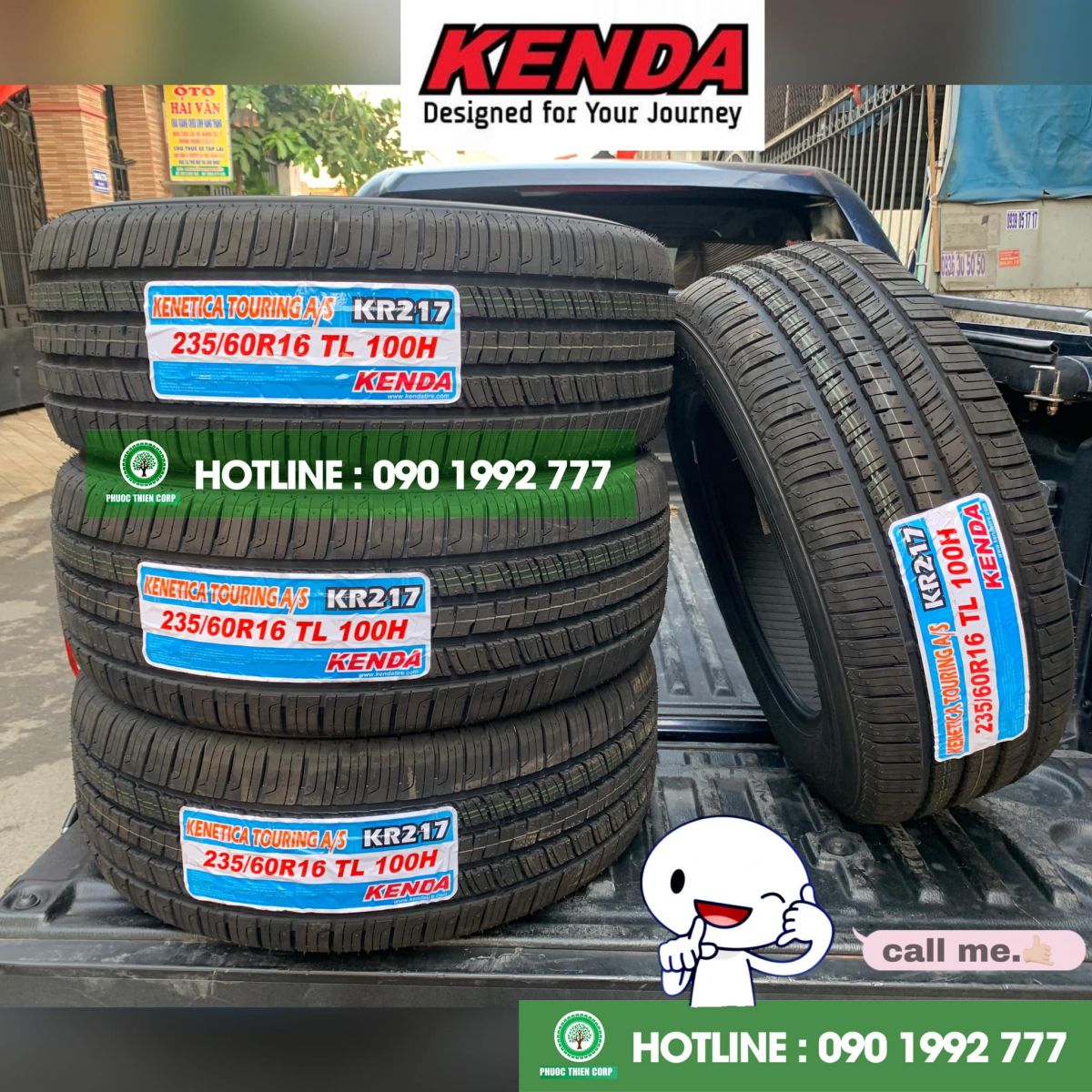 lốp ô tô 235/60R16 kenda kr217