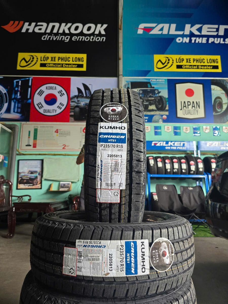 lốp 235/70R15 kumho ht51 hàn quốc