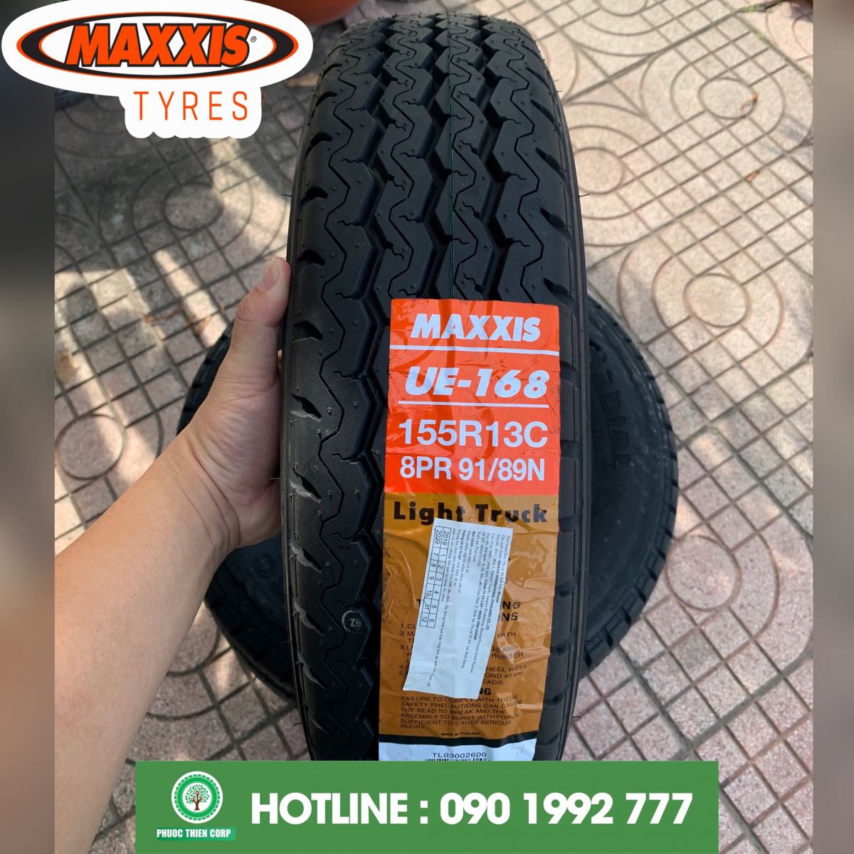 vỏ 155r13c maxxis thái lan