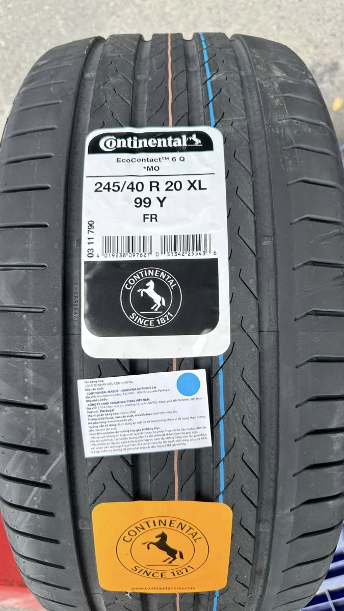 lốp ô tô 245/40R20 continental ecocontact6 mo