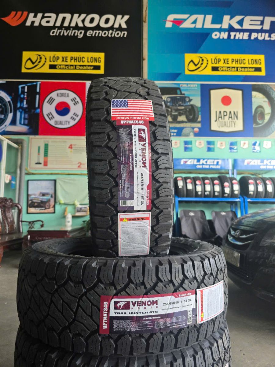 lốp địa hình 255/65R18 venom hunter atx thái lan