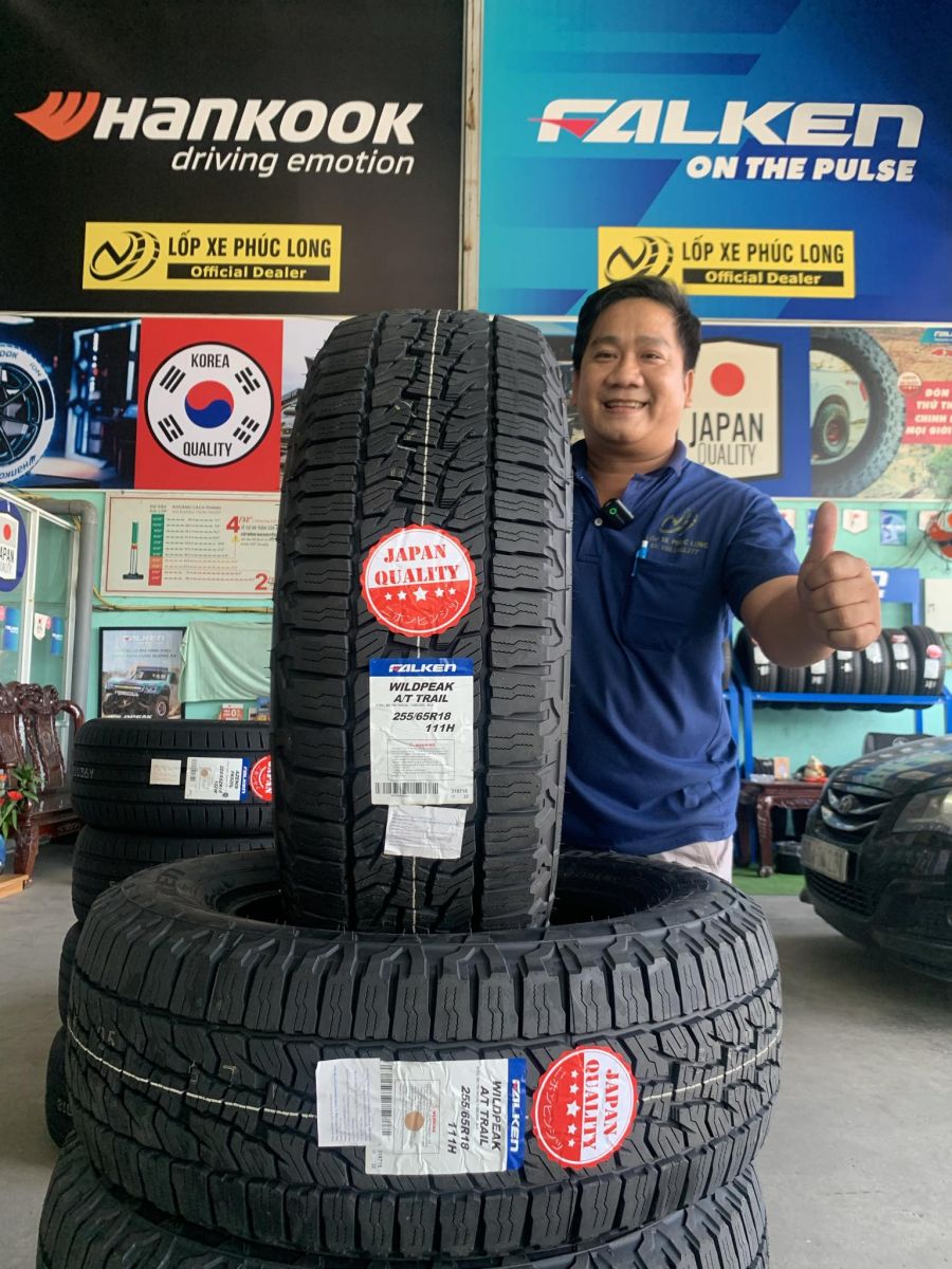 lốp địa hình 255/65R18 falken wildpeak at trail nhật bản ford ranger wildtrak
