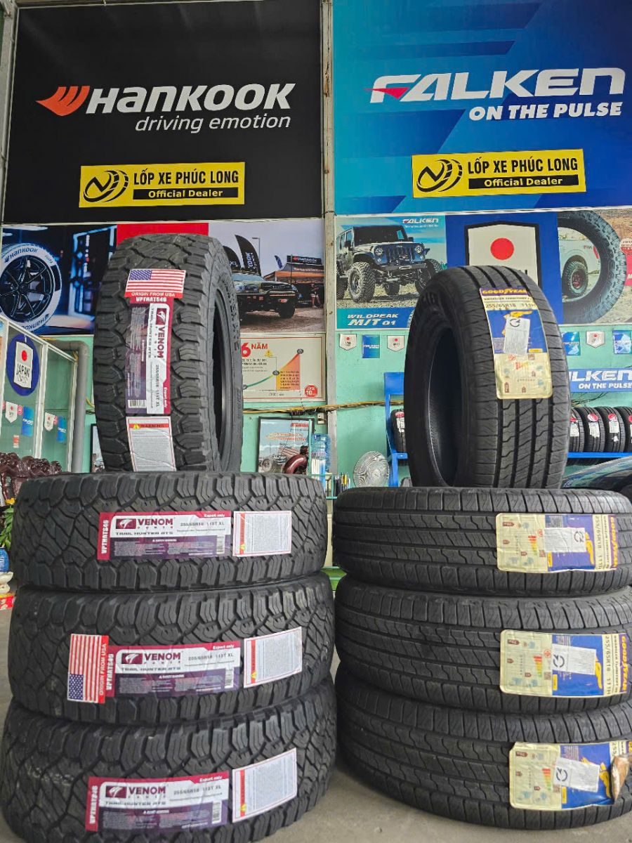 tư vấn lốp 255/65R18 venom hunter atx ford ranger wildtrak