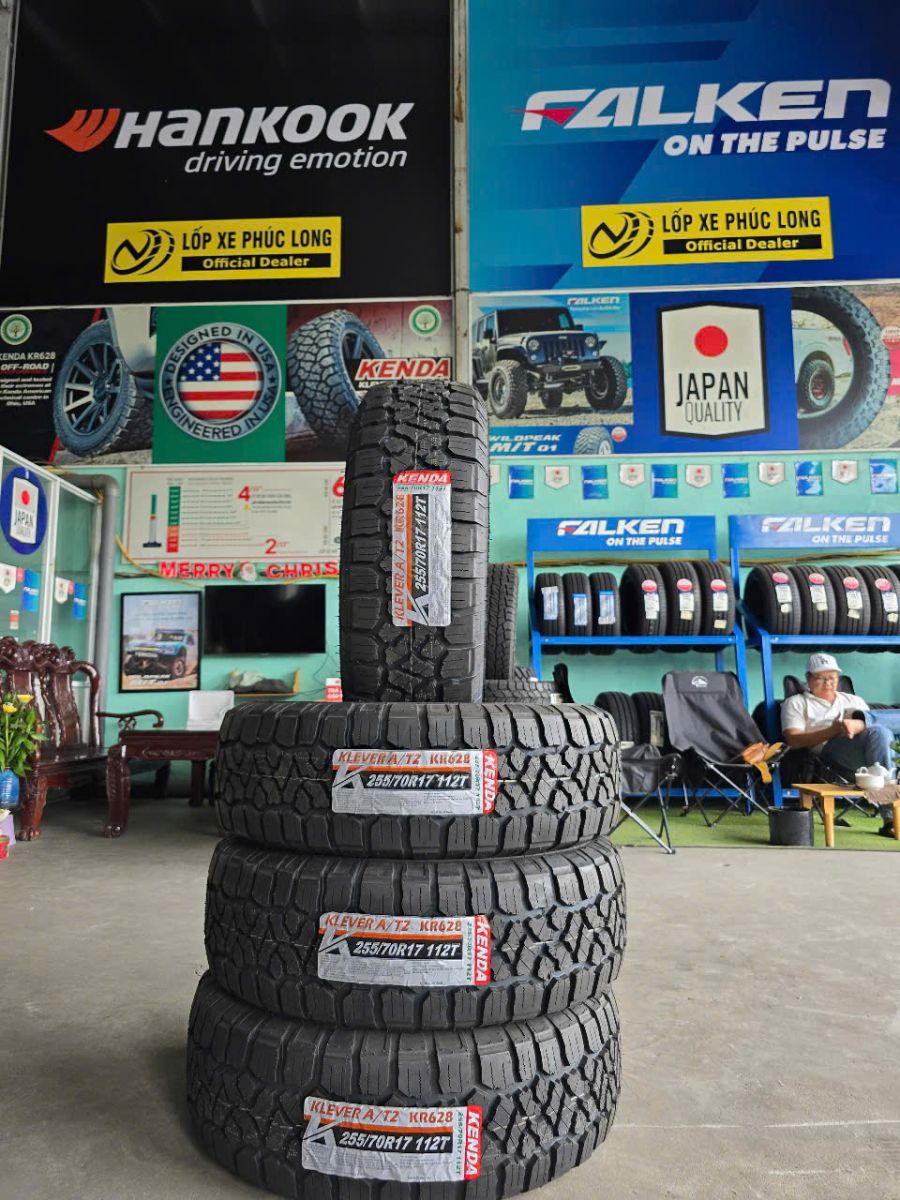 lốp địa hình kenda kr628 255/70R17 cho xe ford ranger xlt
