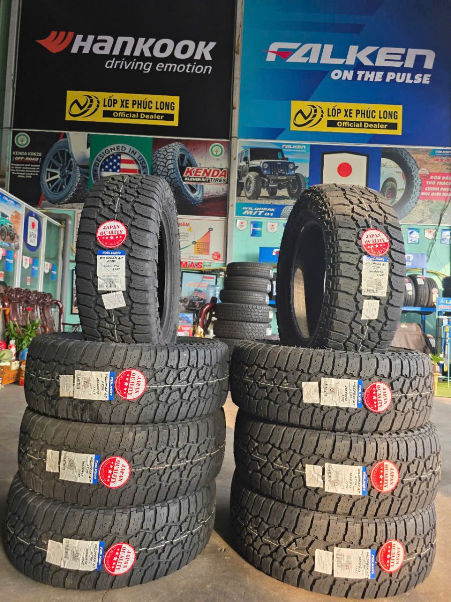 lốp địa hình 265/60R18 falken wildpeak at3w nhật bản