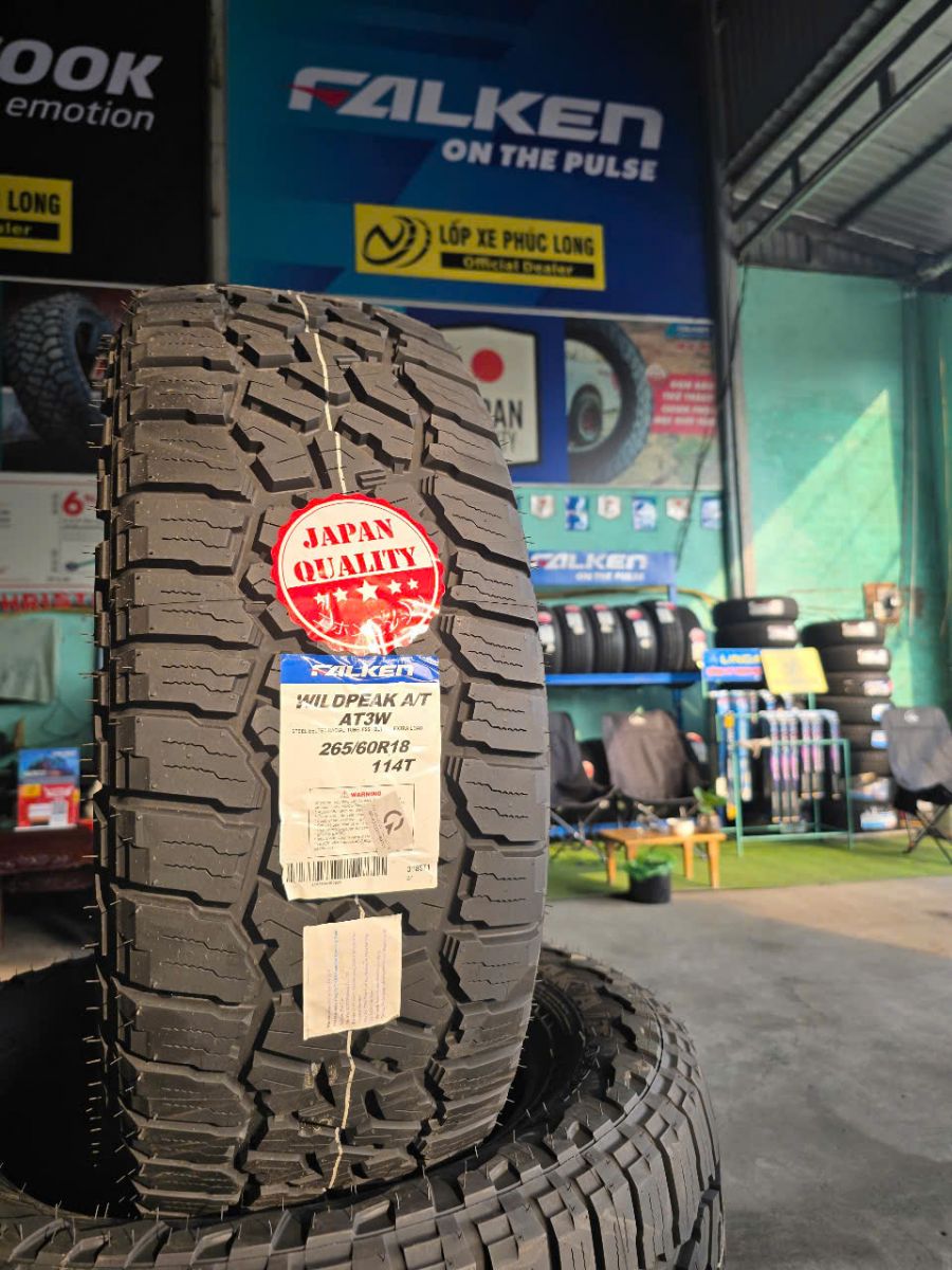 lốp địa hình 265/60R18 falken wildpeak at3w nhật bản