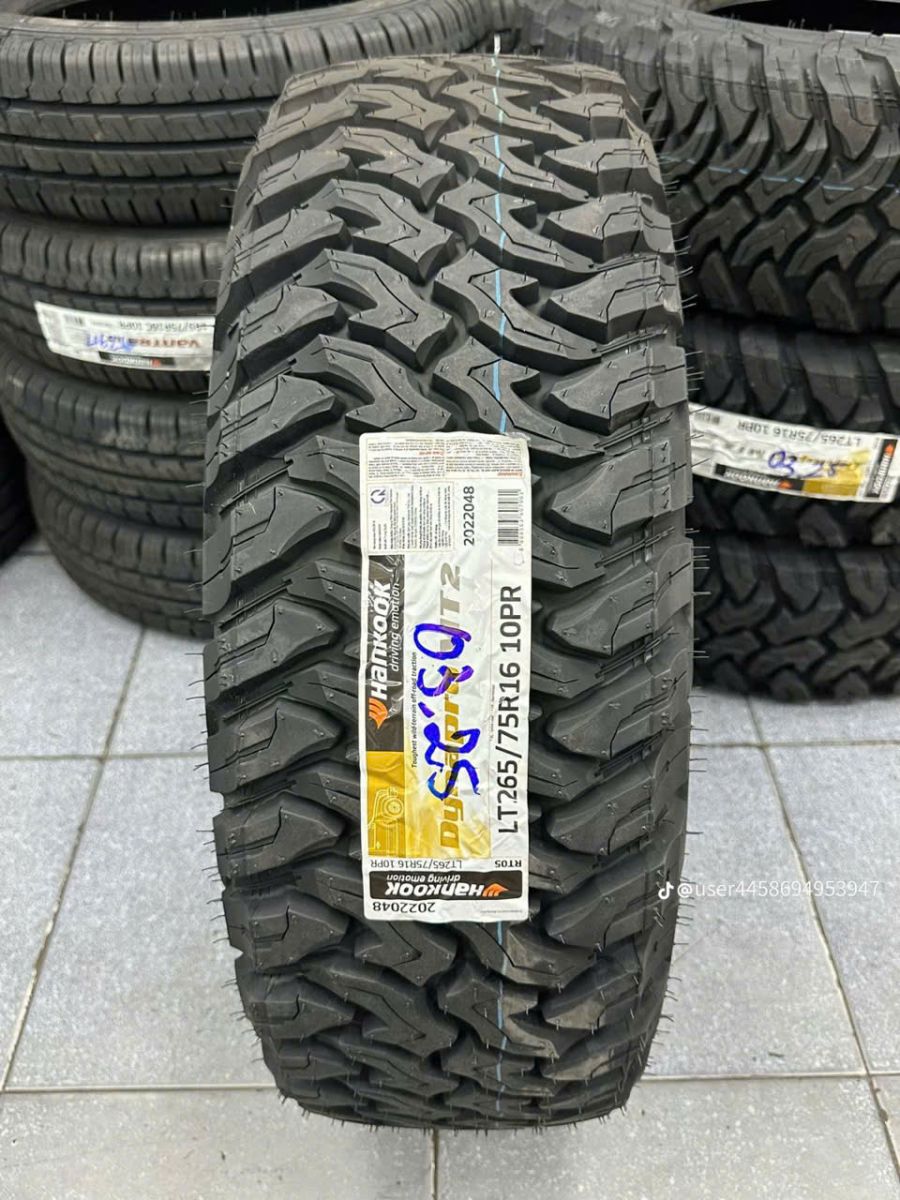 lốp địa hình 265/75r16 hankook dynapro rt05 m/t