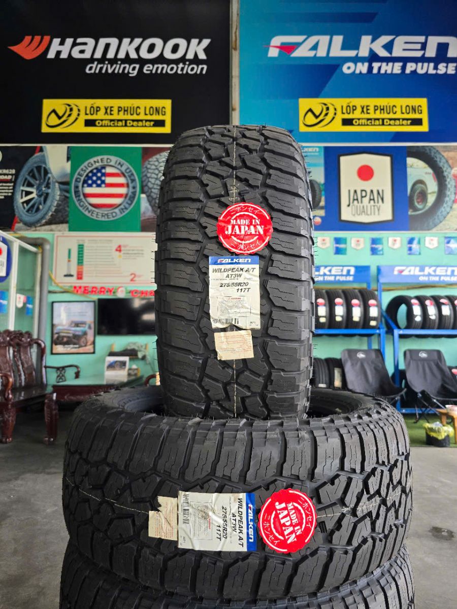 lốp địa hình 275/55R20 falken wildpeak at3w nhật bản
