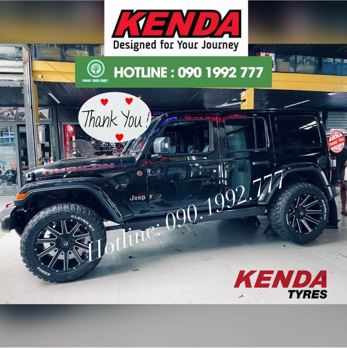 jeep rubicon độ lốp 33x12.50R20 kenda klever kr29