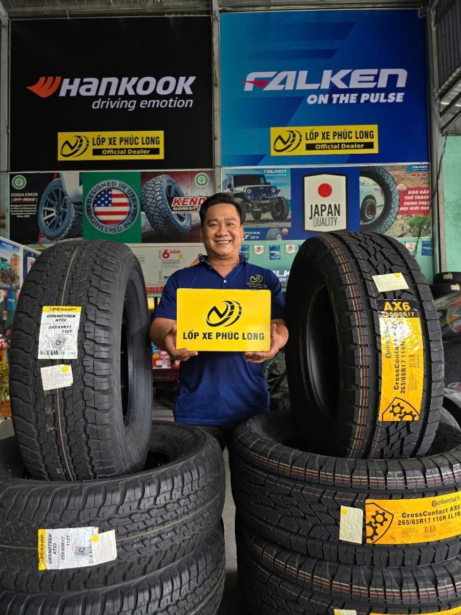 lốp 265/65r17 continental ax6 cho toyota fortuner
