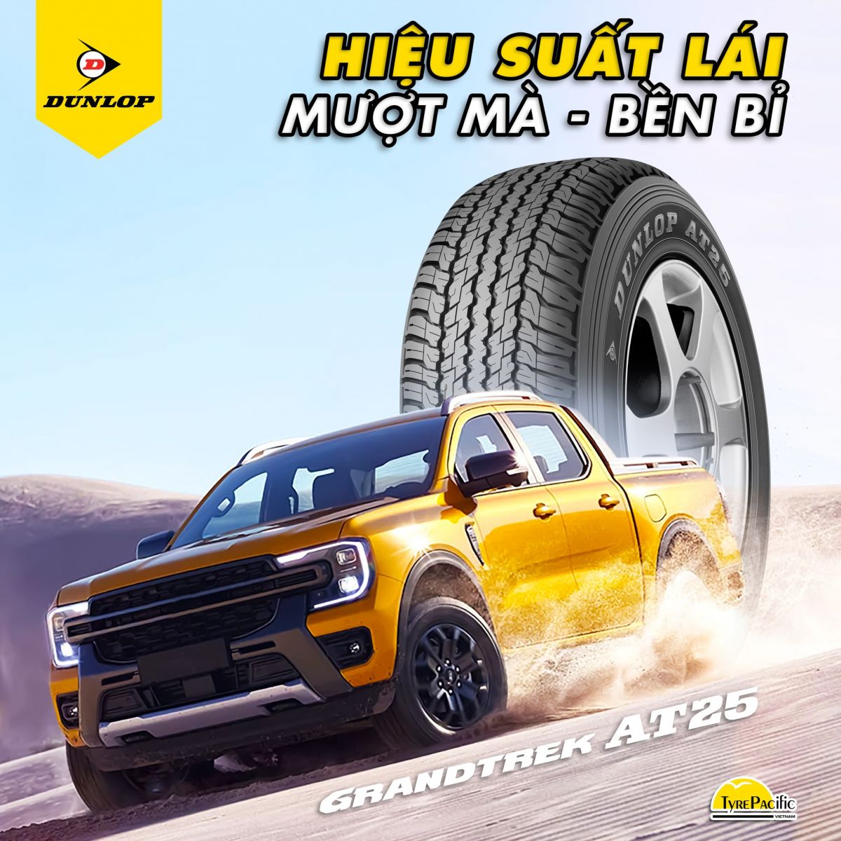 lốp dunlop grandtrek at25