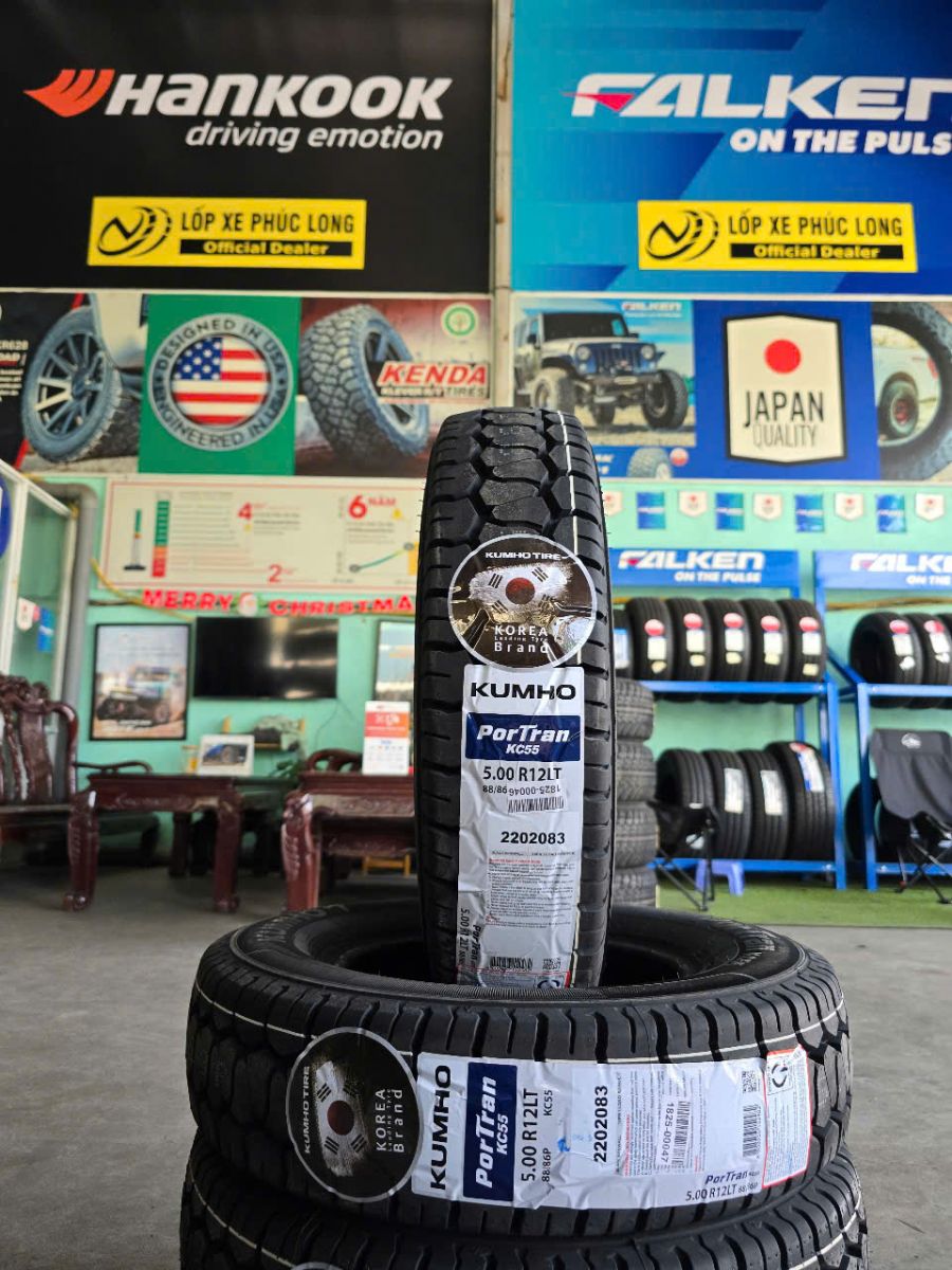 lốp 5.00R12 kumho kc55 hàn quốc
