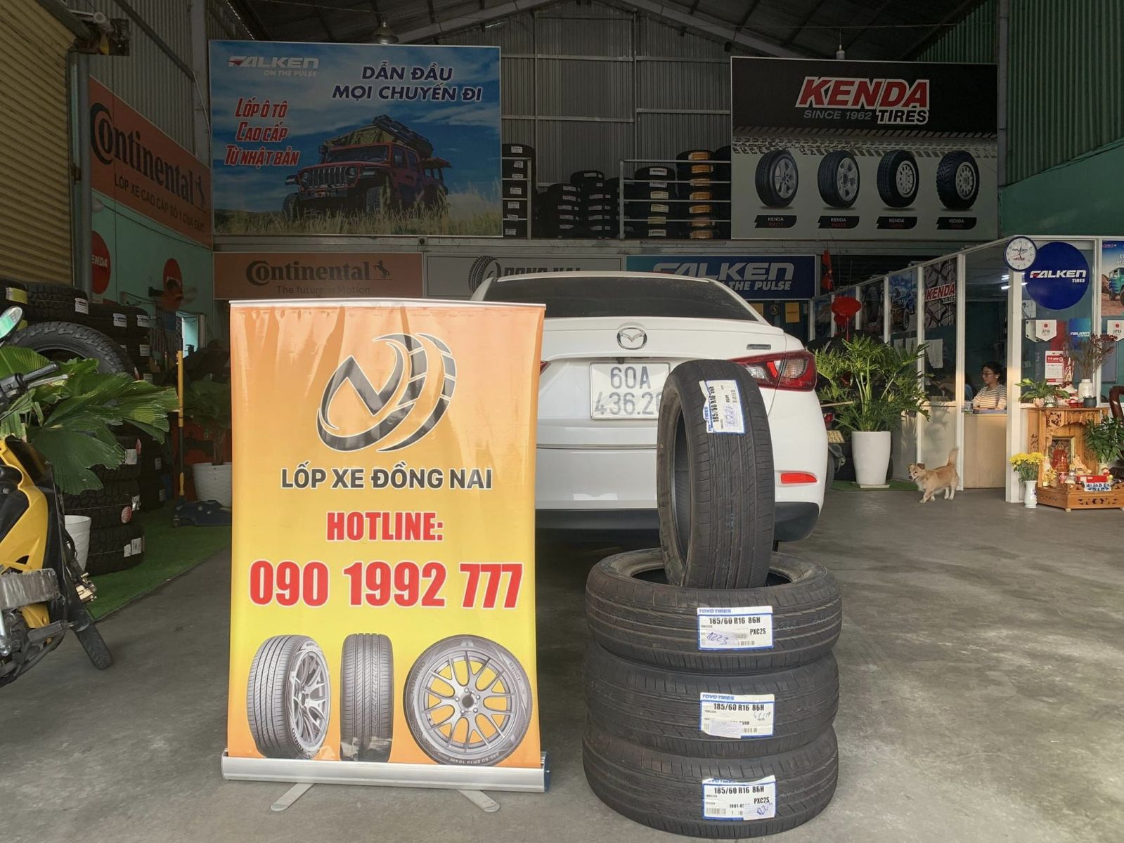 lốp 185/60R16 toyo nhật bản cho xe mazda 2