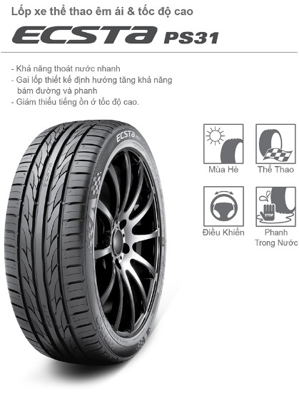 lốp ô tô kumho ecsta ps31