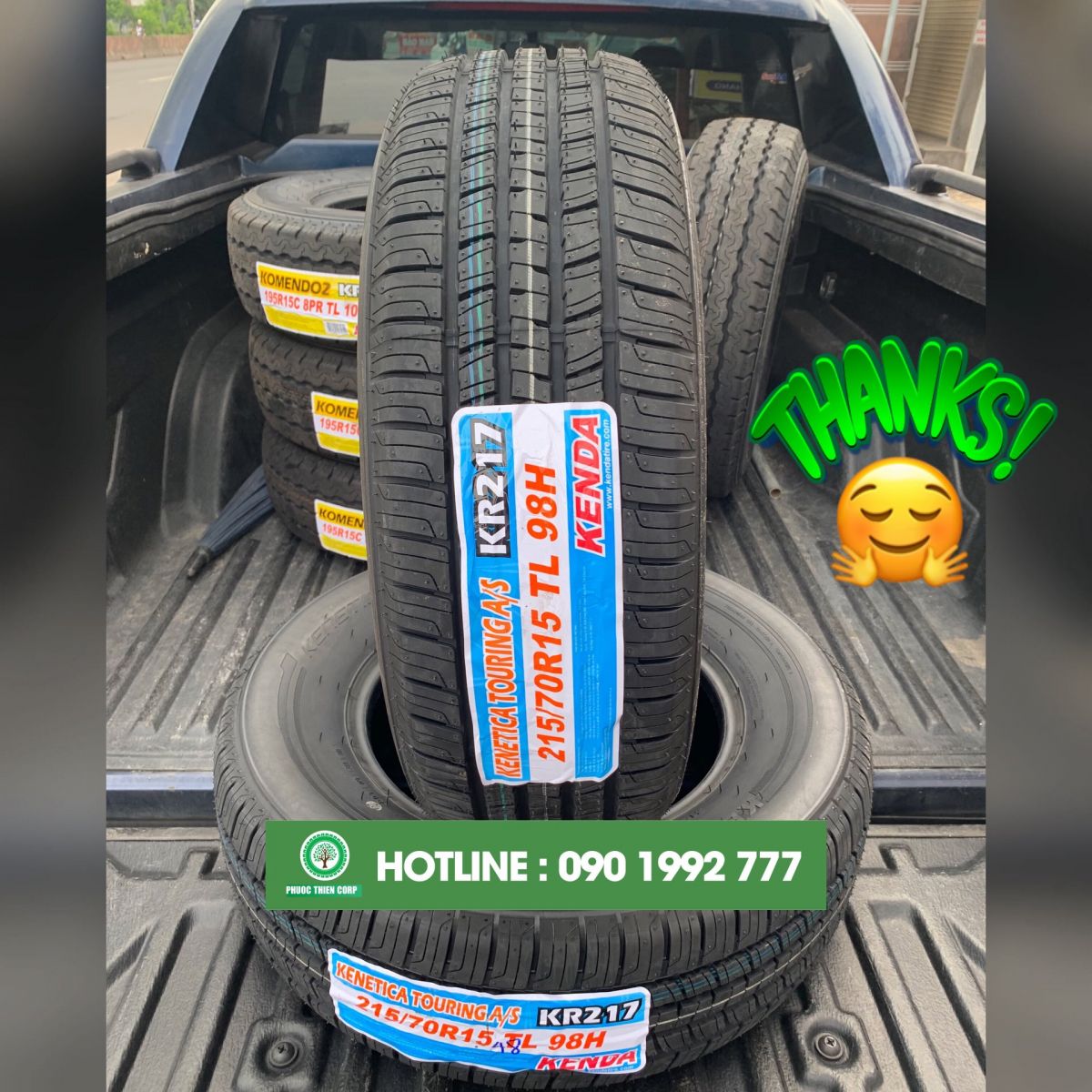 lốp kenda kr217 size 215/70R15