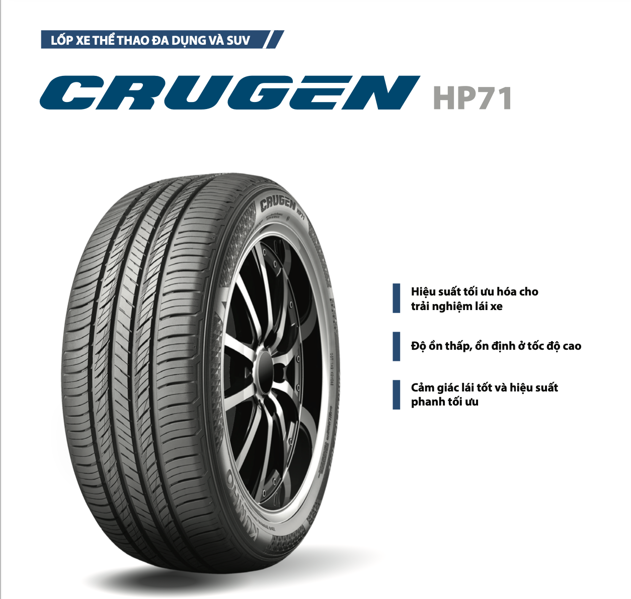 lốp kumho crugen hp71